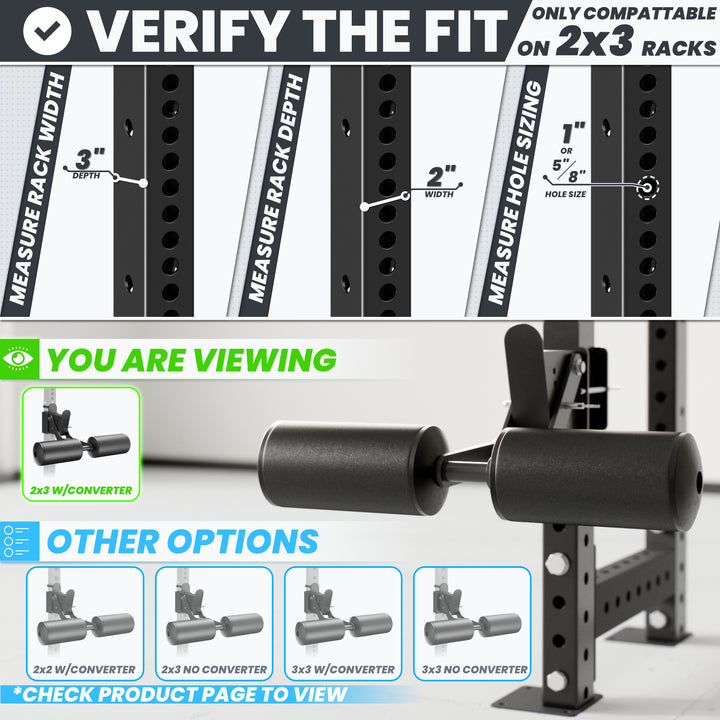 Synergee Nordic Curl & Bulgarian Split Squat Rack Attachment