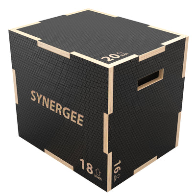 Synergee 3-in-1 Non-Slip Wood Plyo Boxes