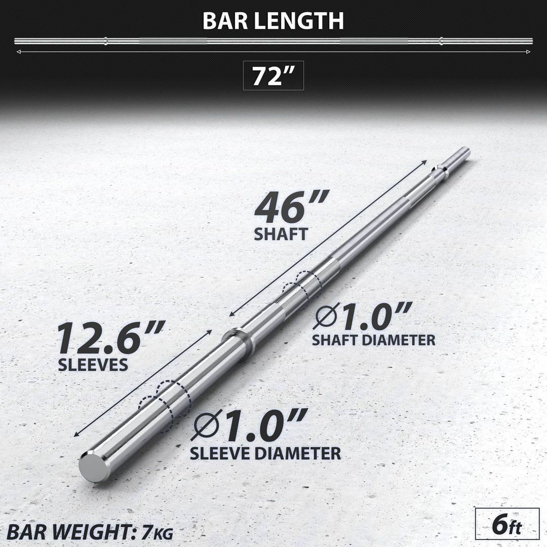 Synergee 1" Barbell