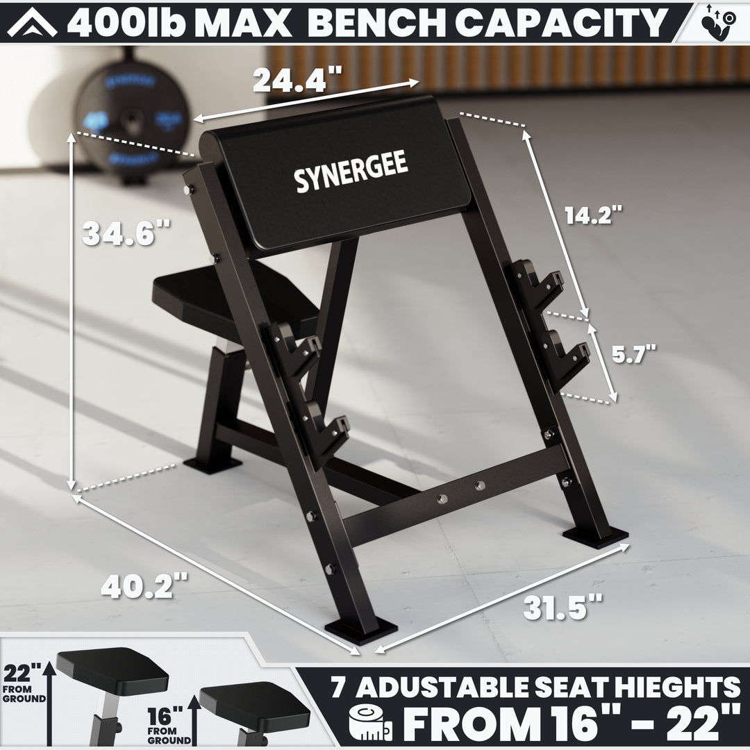 Synergee Preacher Curl Bench