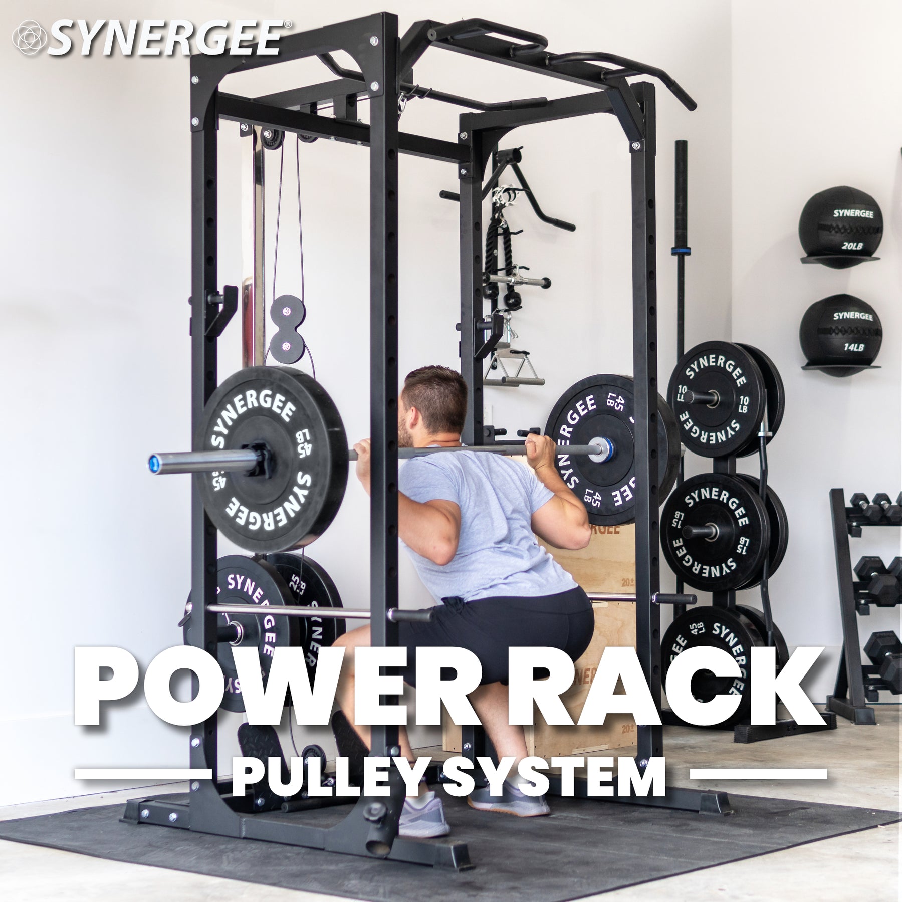 Synergee Power Rack With Pulley System | Synergee Fitness Canada ...