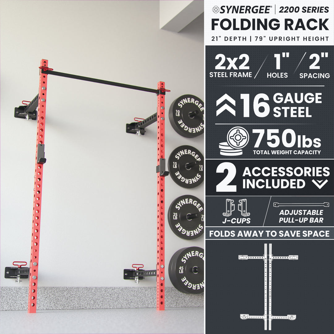 Synergee 2200 Series Folding Squat Rack