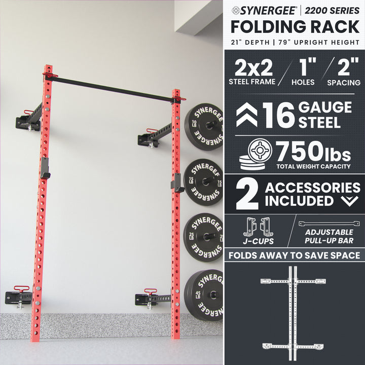 Synergee 2200 Series Folding Squat Rack