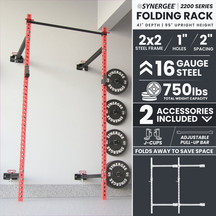 Synergee 2200 Series Folding Squat Rack