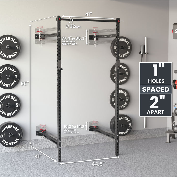Synergee 2200 Series Folding Squat Rack