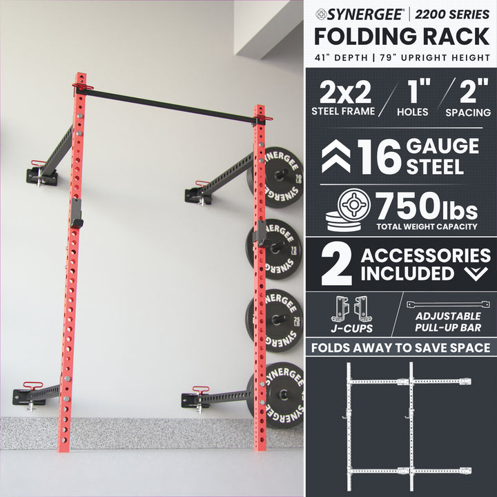 Synergee 2200 Series Folding Squat Rack