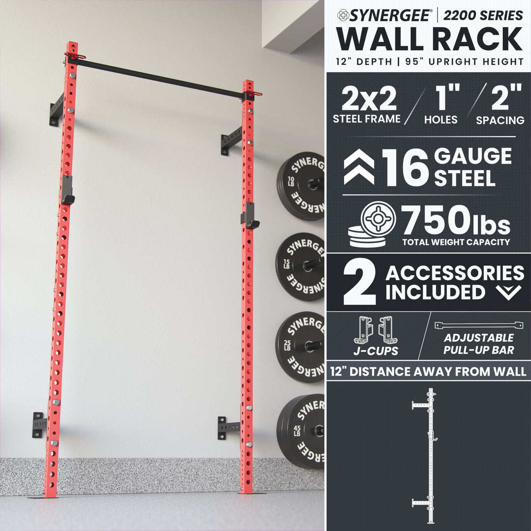 Synergee 2200 Series Wall Mounted Squat Rack