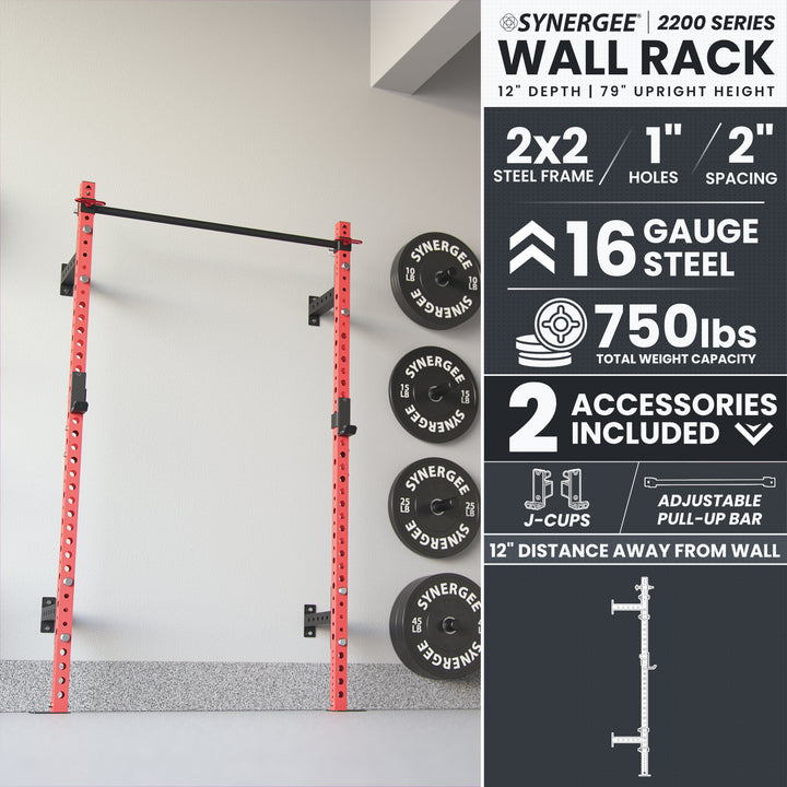 Synergee 2200 Series Wall Mounted Squat Rack