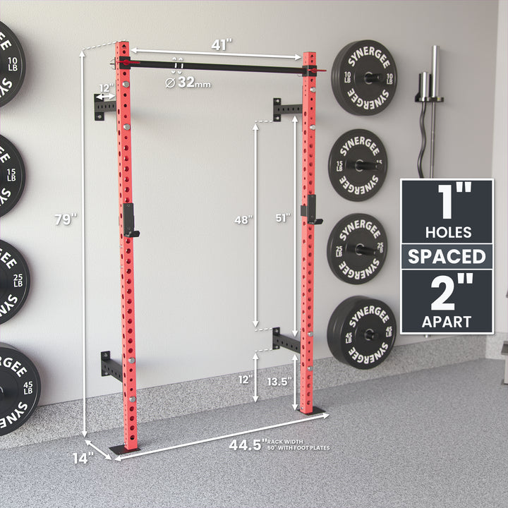 Synergee 2200 Series Wall Mounted Squat Rack