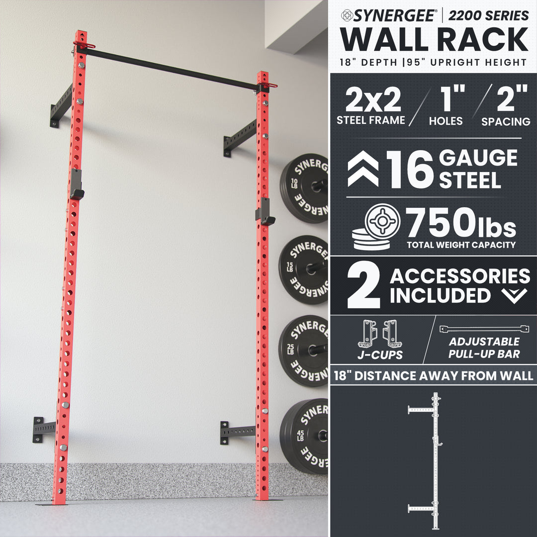 Synergee 2200 Series Wall Mounted Squat Rack
