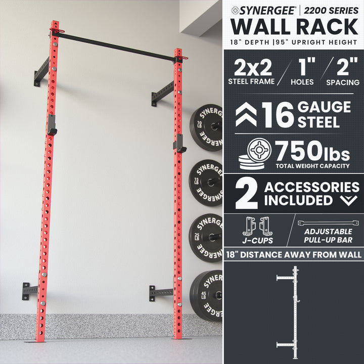 Synergee 2200 Series Wall Mounted Squat Rack