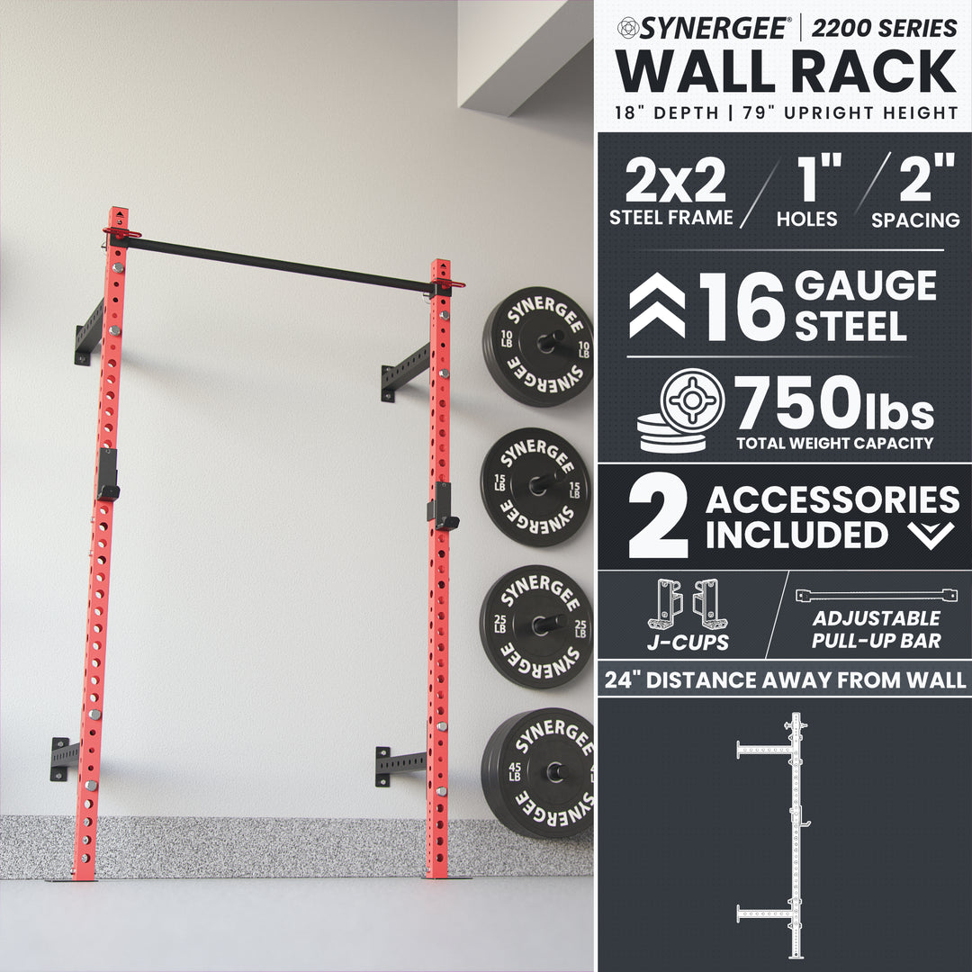 Synergee 2200 Series Wall Mounted Squat Rack