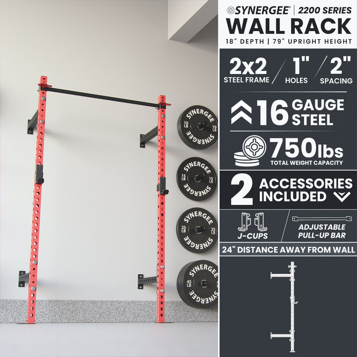 Synergee 2200 Series Wall Mounted Squat Rack
