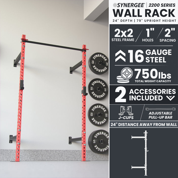 Synergee 2200 Series Wall Mounted Squat Rack