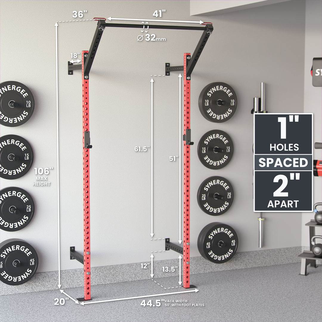 Synergee 2200 Series Wall Mounted Squat Rack