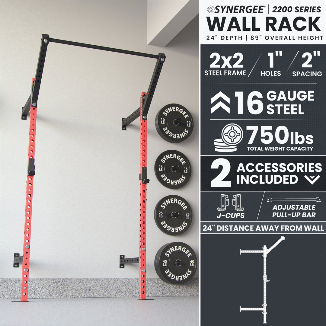 Synergee 2200 Series Wall Mounted Squat Rack