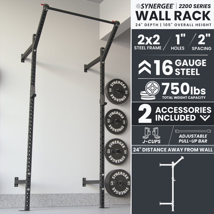Synergee 2200 Series Wall Mounted Squat Rack