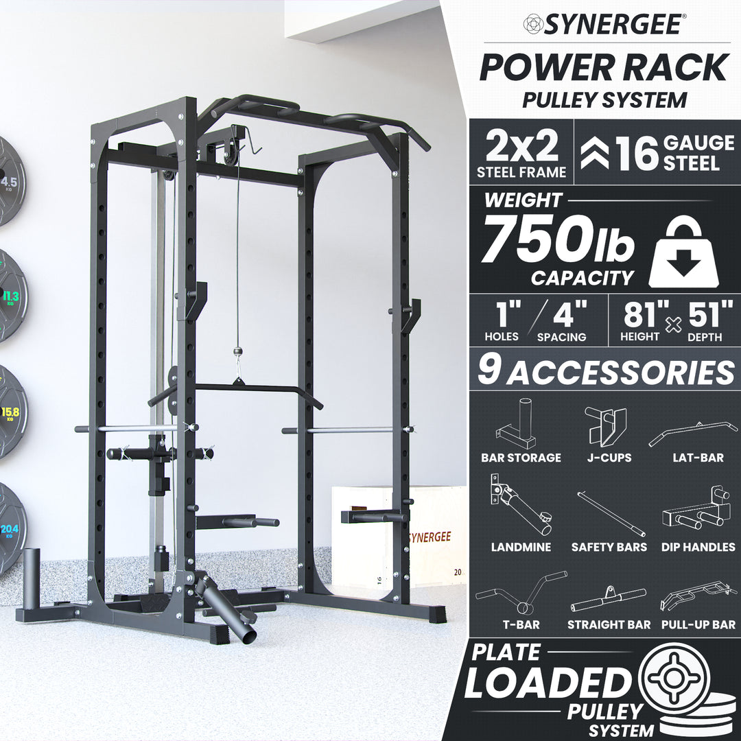 Synergee Power Rack With Pulley System | Synergee Fitness Canada ...