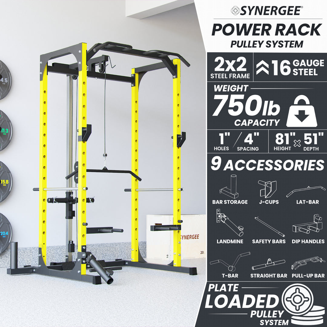 Synergee Power Rack With Pulley System