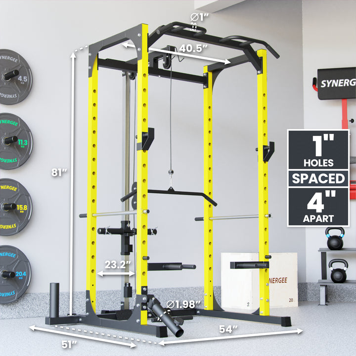 Synergee Power Rack With Pulley System