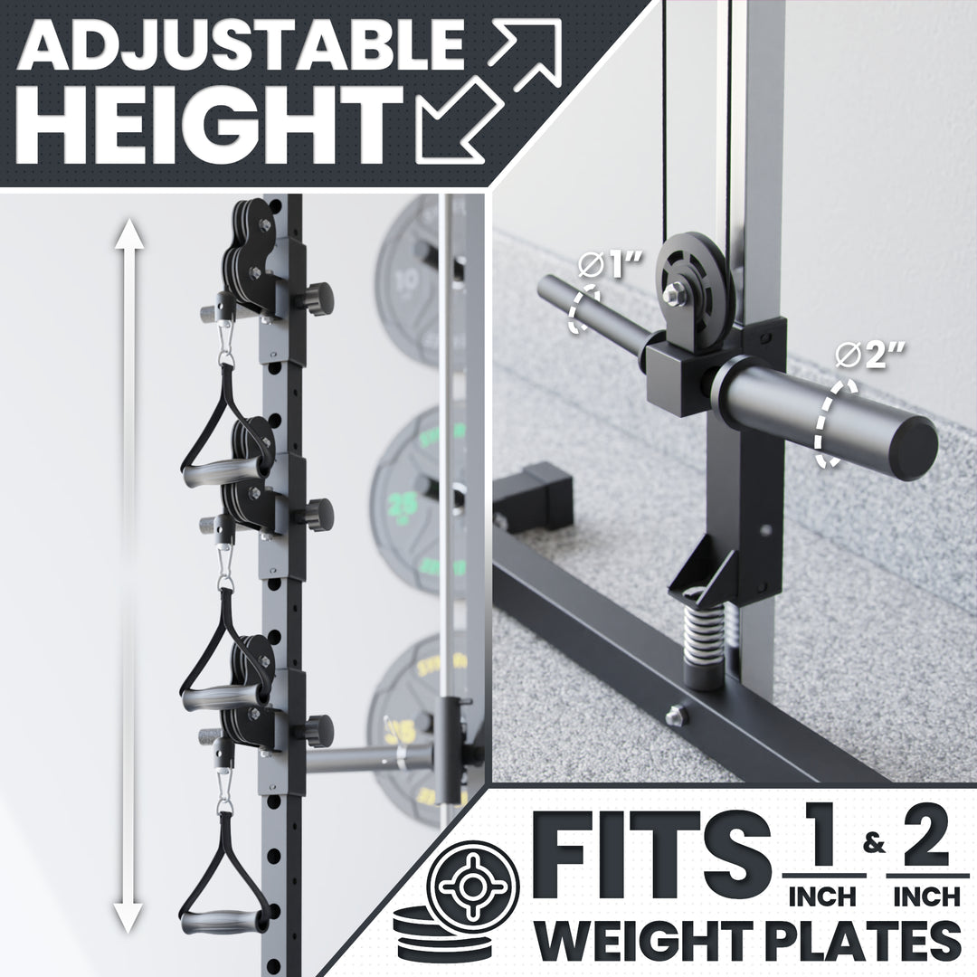 Synergee Power Rack with Smith Machine & Cable Crossover