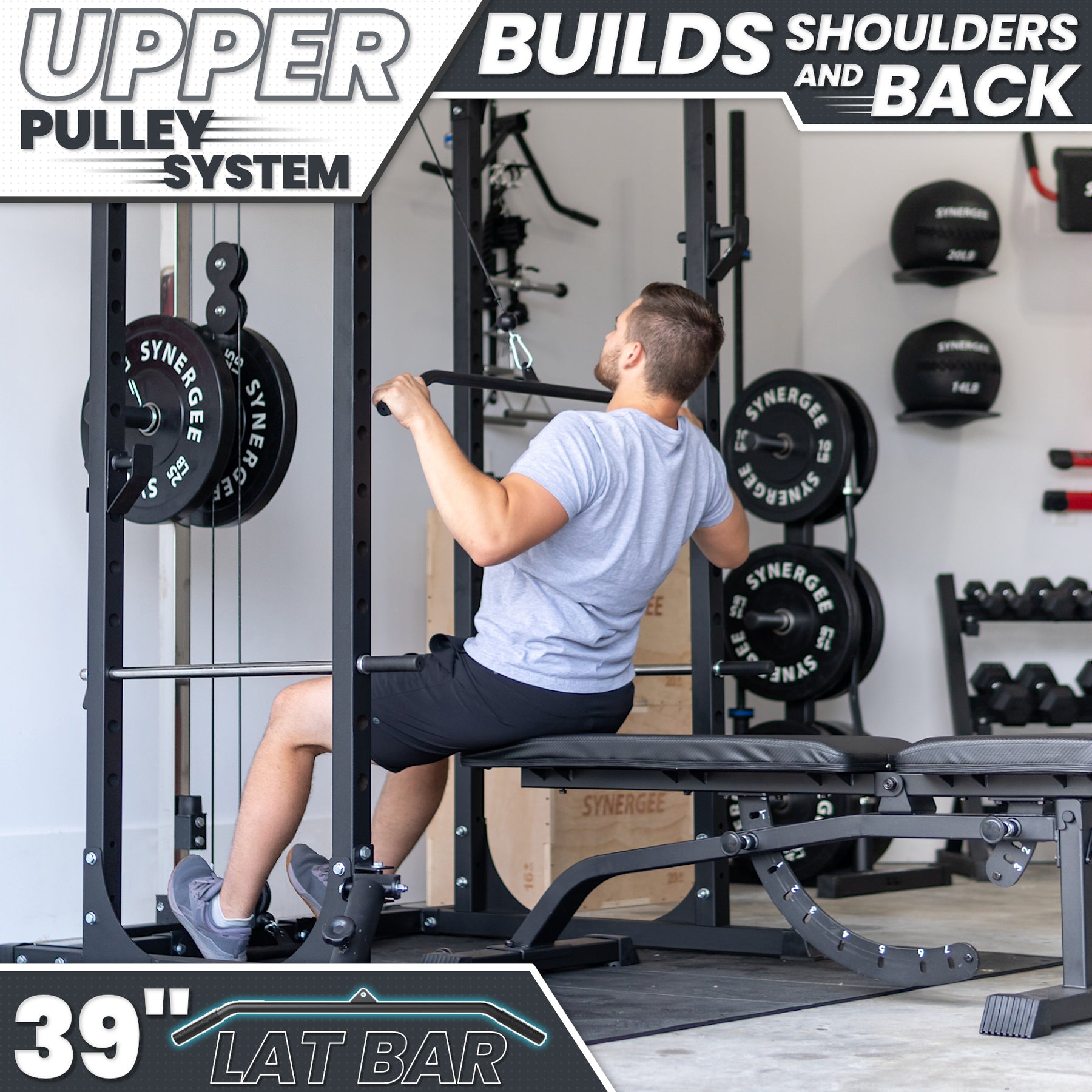 Synergee Power Rack With Pulley System | Synergee Fitness Canada ...
