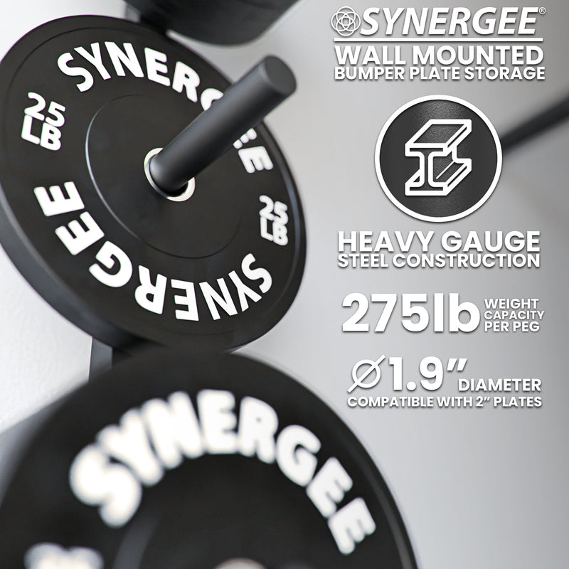 Synergee Weight Plate Wall Storage Rack