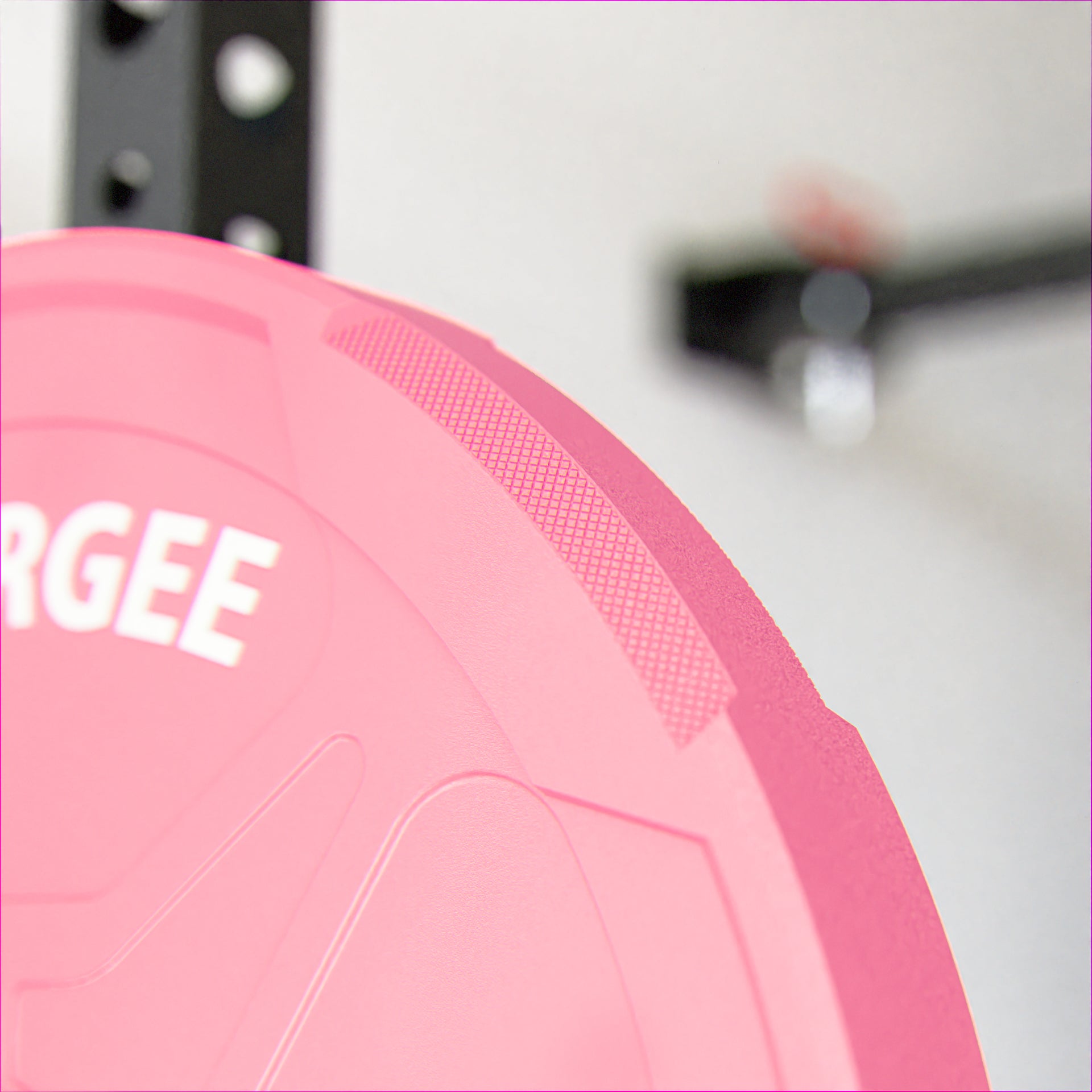 Synergee Pink EZ Grip Bumper Plates | Synergee Fitness Canada