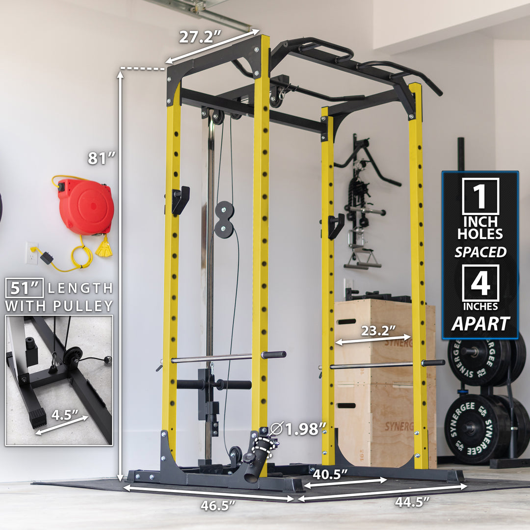 Synergee Power Rack With Pulley System