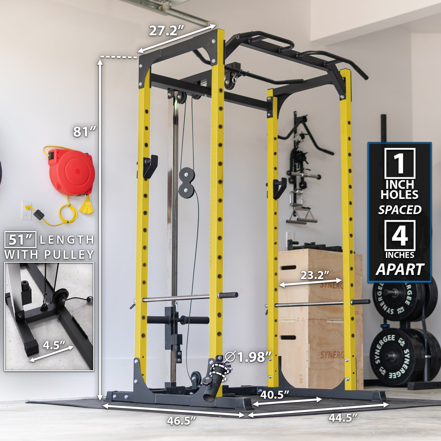 Synergee Power Rack & Pulley System Synergee Fitness Canada